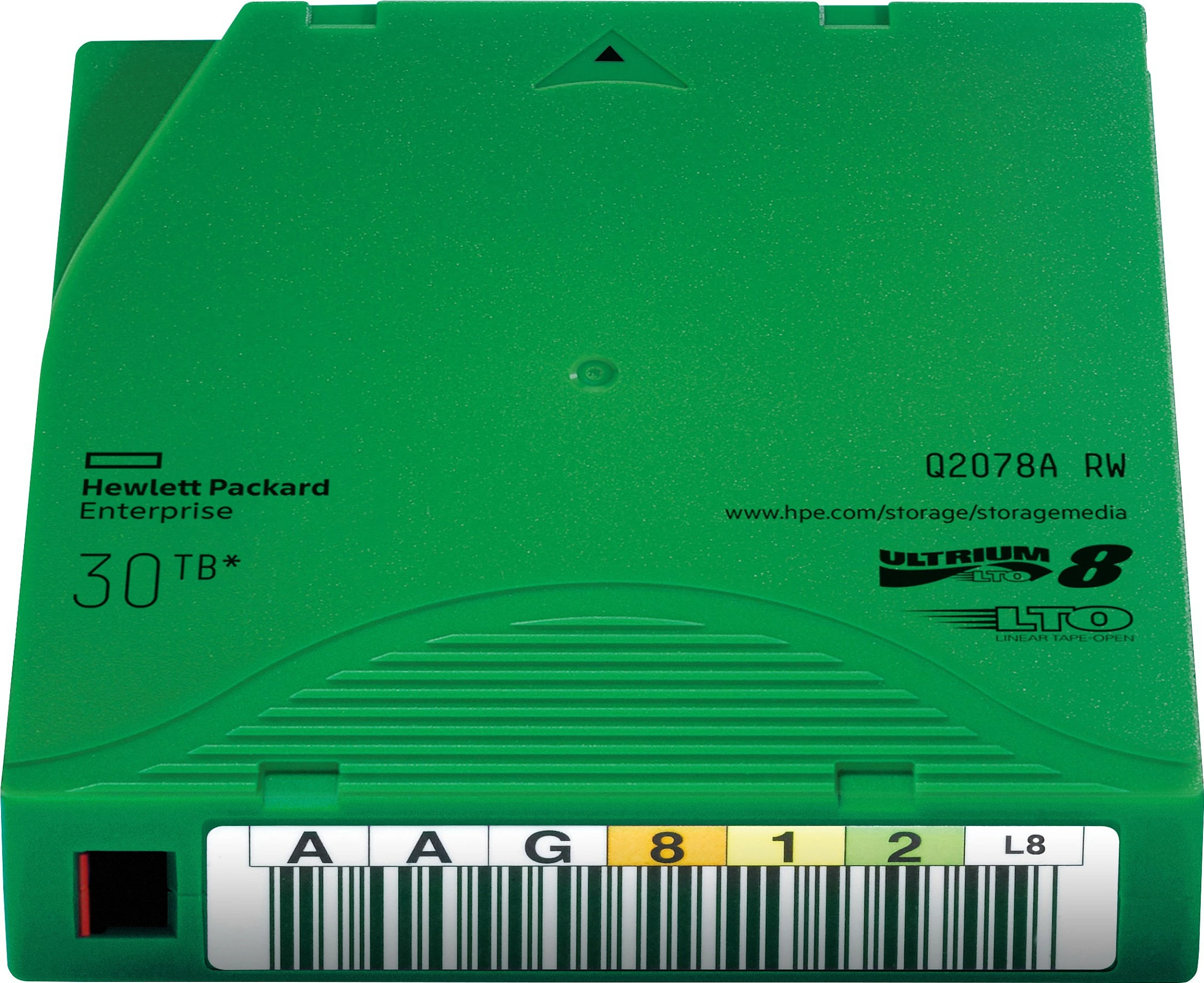 Kasetë të dhënash HPE LTO-8 Ultrium RW, 12TB/30TB, e gjelbër