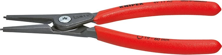 Knipex circlip pinca, 49 11 A1, 140mm, krom-vanadium, dorezë plastike, e kuqe