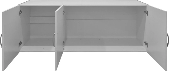 Shtesë sipërfaqe për dollap Alvia, tre dyer, ngjyrë e bardhë, 150x51x60cm