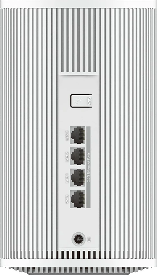 Router mesh Wi‑Fi 7 tri-band, Cudy M11000, 2.5G, 4 porte 2.5G, deri 200 pajisje, i bardhë, 1-pack