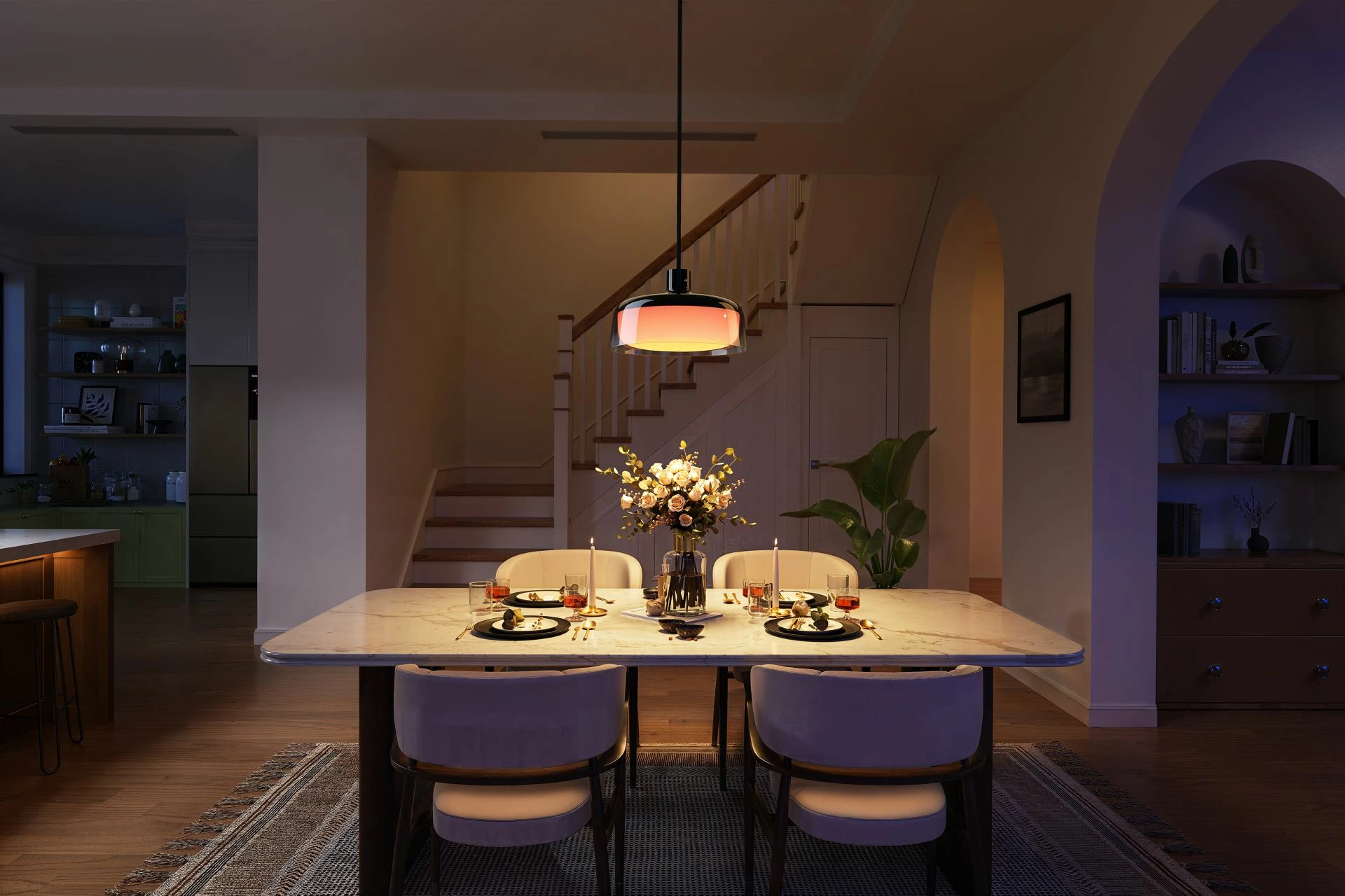 Llambë varëse smart Govee RGBICWW, RGBIC 360°, 2700-6500K, CRI95, e zezë
