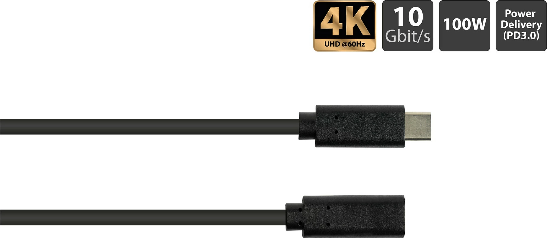 Kabl USB-C GoodConnections 2831-CV005S, 0.5m, USB 3.2 Gen 2, 10Gbps, PD 100W, i zi