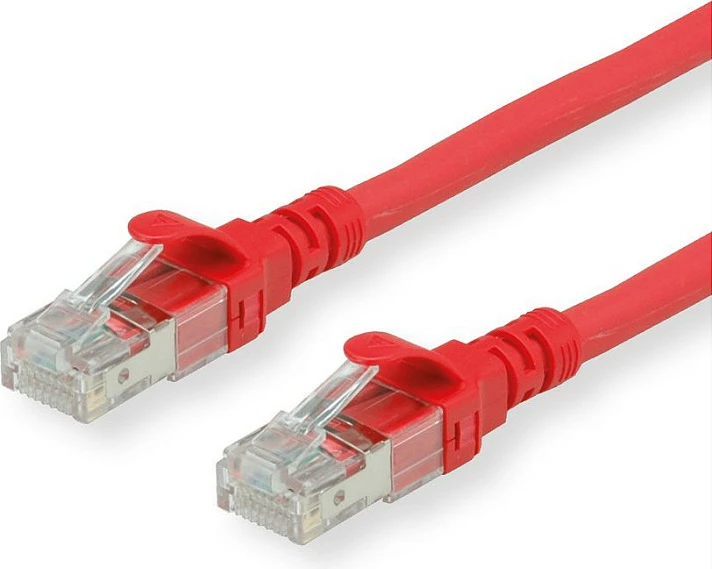 Kabllo rrjeti ROLINE 21152812, Cat6a, 2 m, S/FTP, RJ-45 në RJ-45, e kuqe