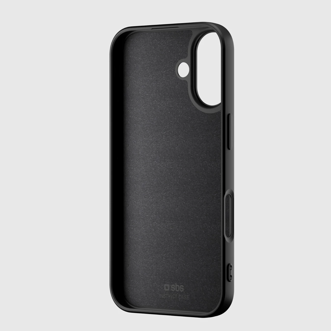 Mbështjellës SBS Instinct për iPhone 17, TPU me mikrofibër, ultra i lehtë 20 g, kompatibil me karikim wireless, i zi
