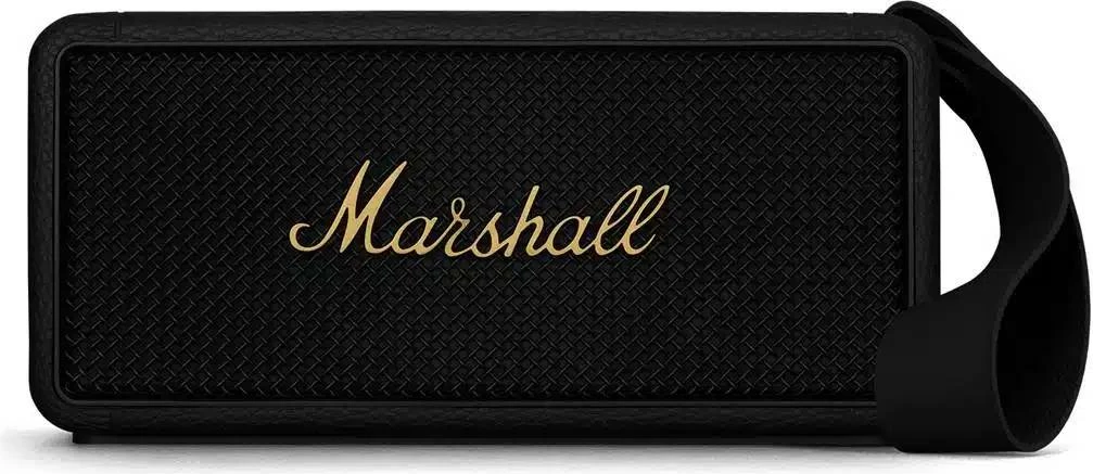 Altoparlant portativ Marshall Middleton II 30+ orë, Bluetooth 5.3, 360° stereo, IP67, powerbank, zi & bronz