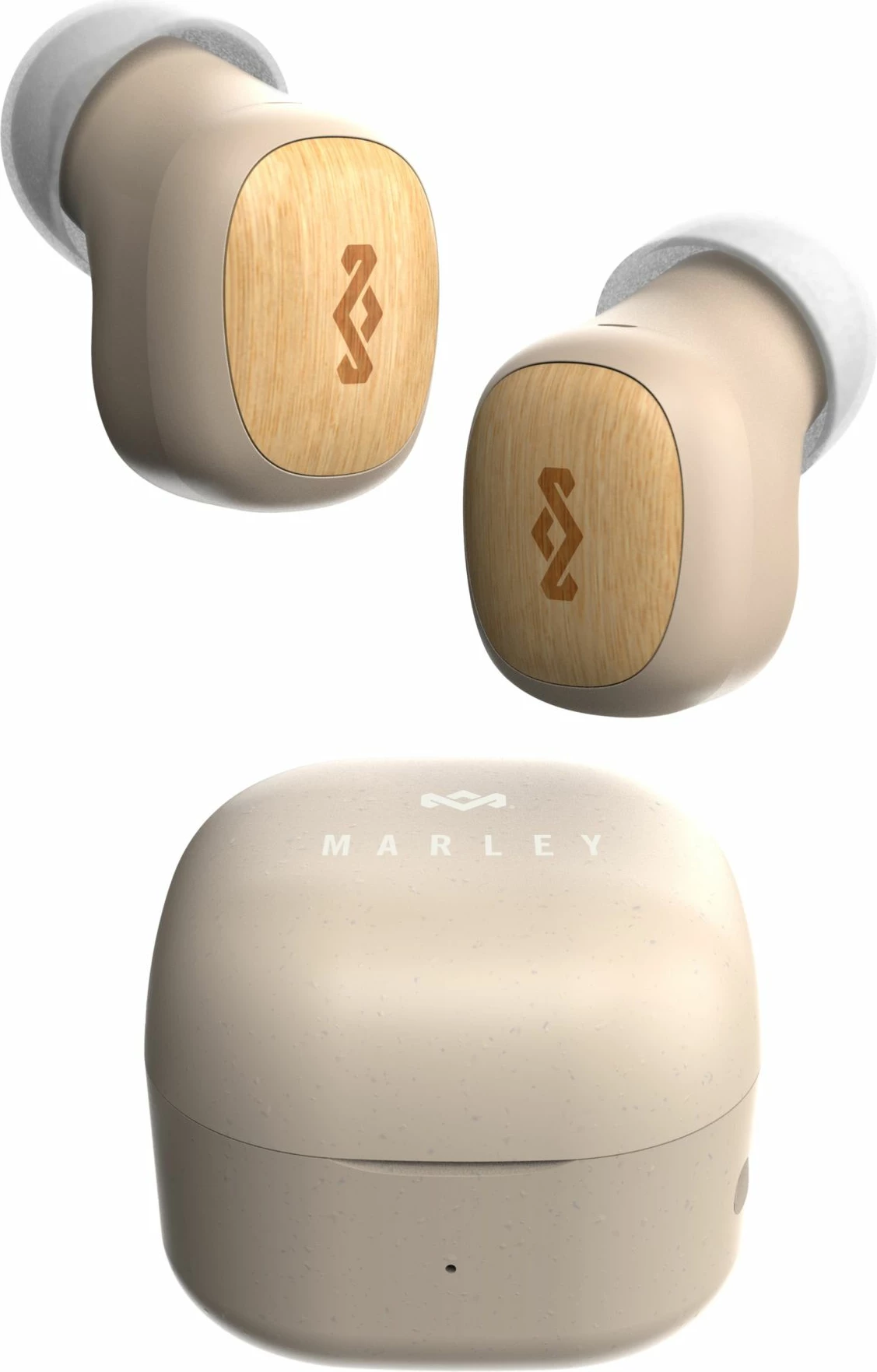 Kufje House Of Marley Smile Jamaica TWS, deri 14 orë, USB-C, me kuti karikimi, krem