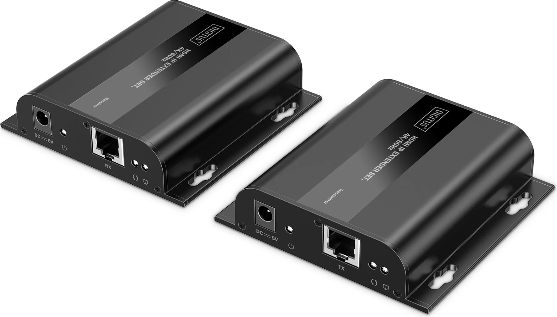 Zgjatues HDMI IP Digitus 4K/60Hz, Cat6 deri 200 m, i zi
