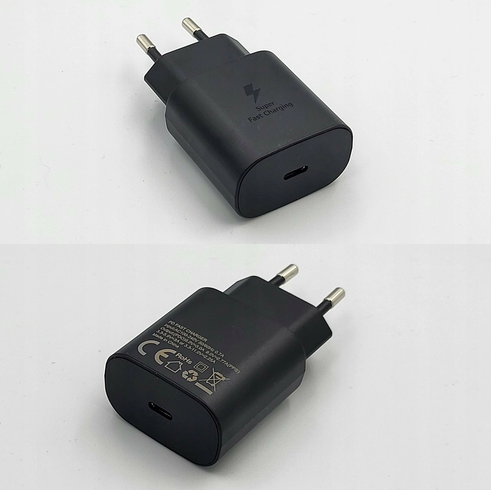 Karikues rrjeti Samsung Super Fast Charging 25W USB-C me kabllo EP-DG980BBE 1m, i zi