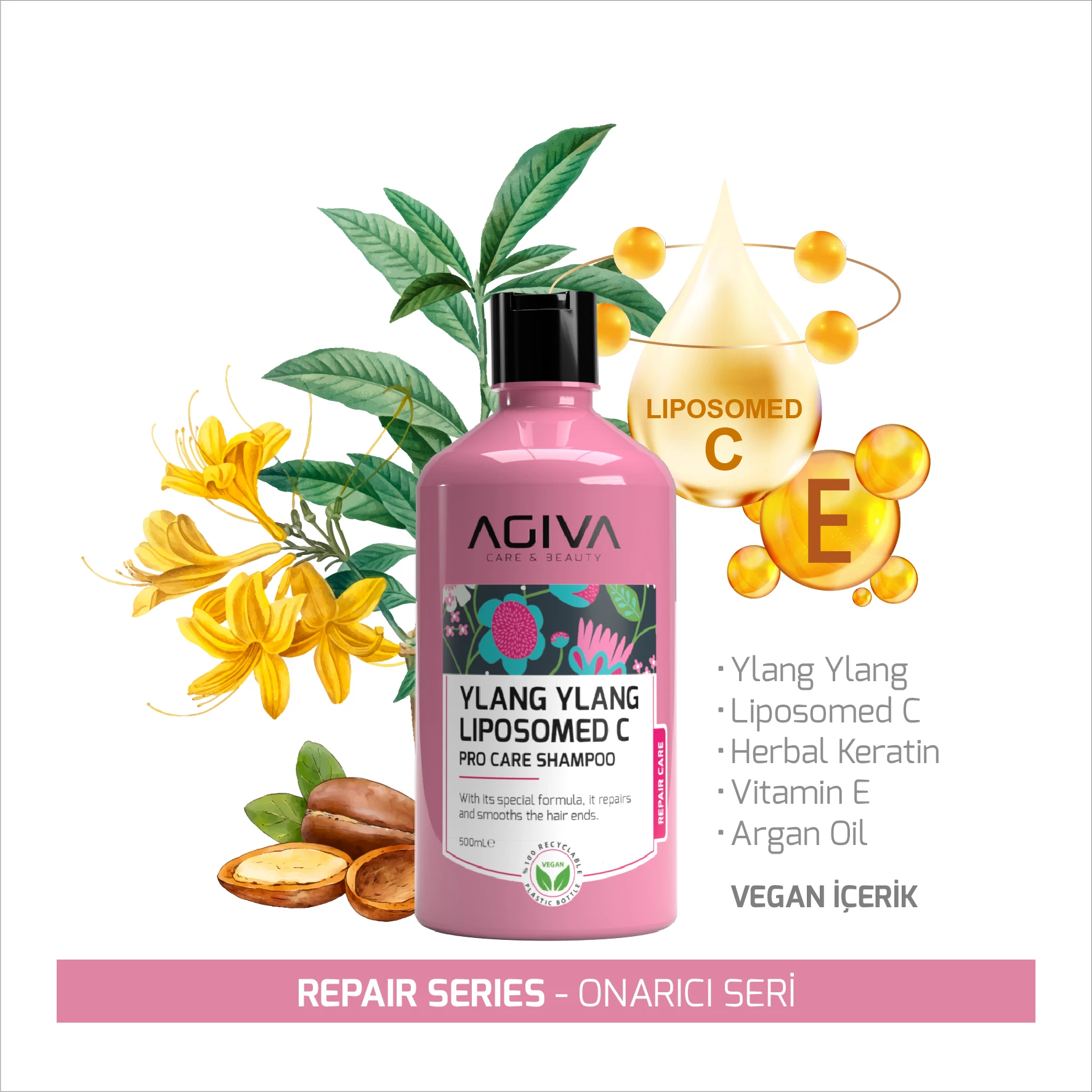 Shampon Agiva Ylang Ylang Lıpozom C Pro Care 
