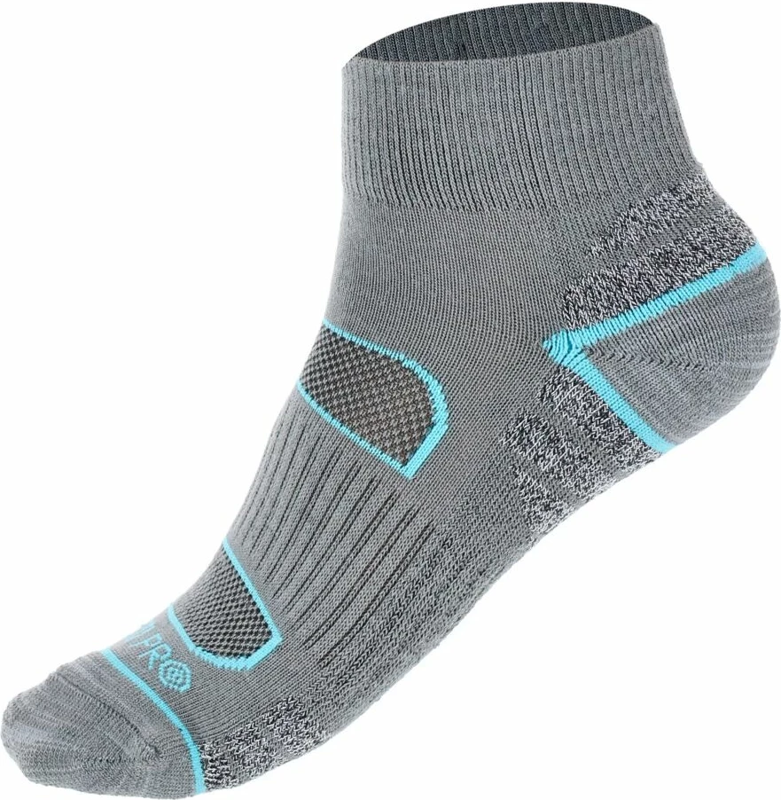Çorape pune për femra LAHTI PRO L3091339, nr. 39-42, gri-turkeze