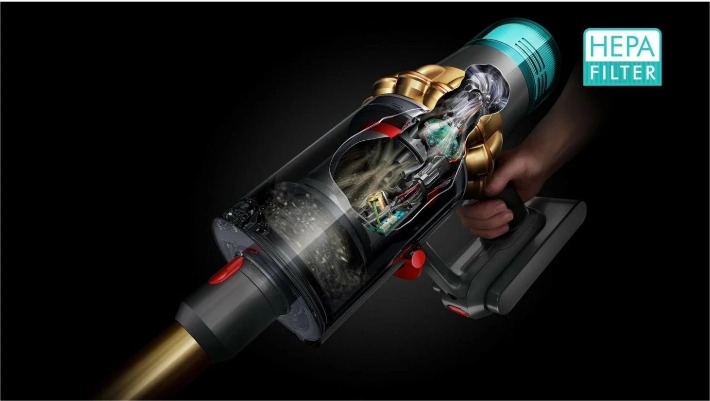 Fshesë elektrike Dyson V15 Detect Absolute, ngjyrë ari