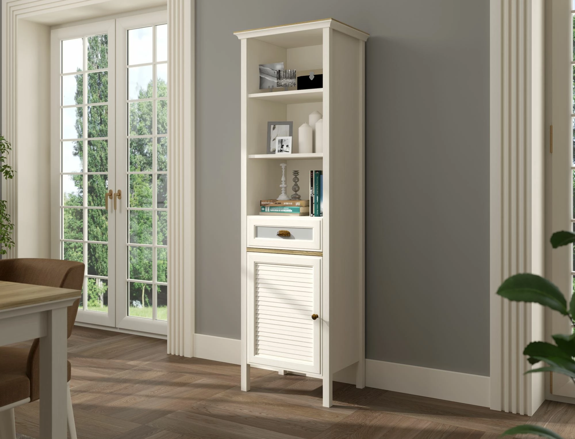 Dollap multifunksional Skye Decor, FRN-21021, krem, lis, gri