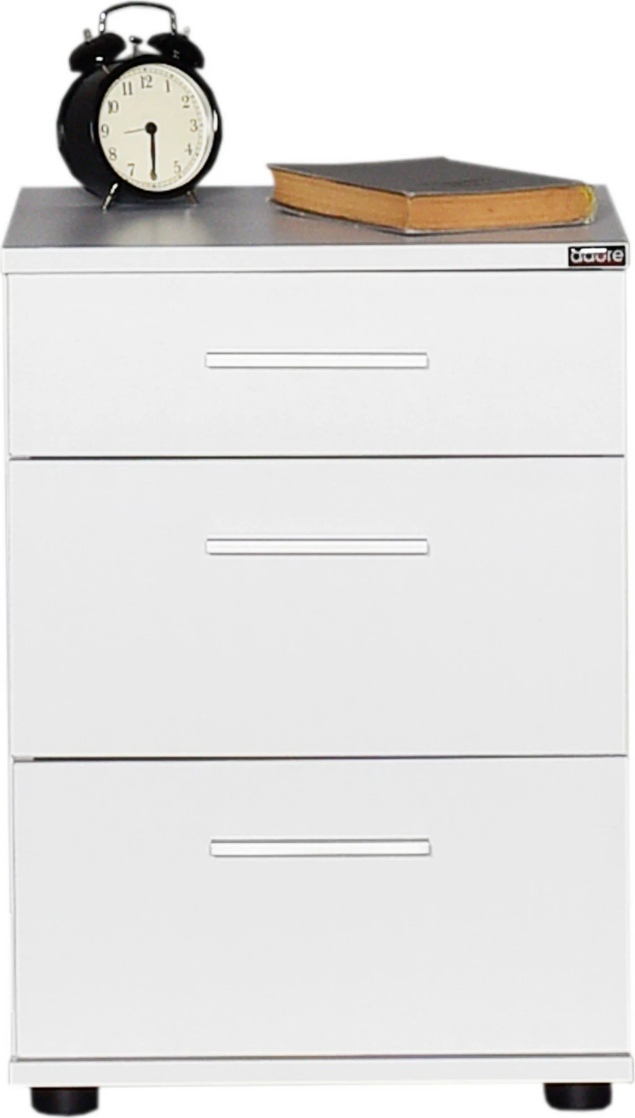 Komodinë Hanah Home, Kmd-530-Bb-1, e bardhë, 3 sirtarë