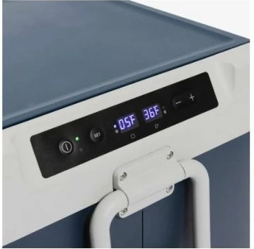 Frigorifer kompresor elektrik IGLOO ICF80DZ 78 L AC/DC (12/24V & 110-240V) dual-zone, blu/gri