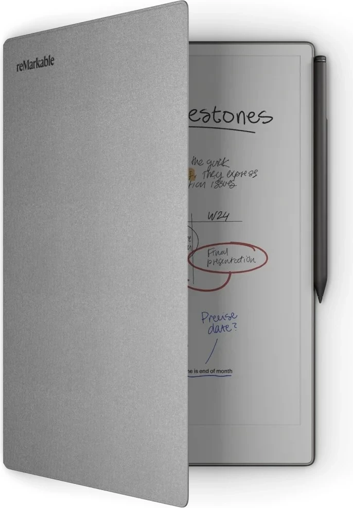 Tablet E-ink reMarkable Paper Pro 11.8\" 64GB me Marker Plus + Book Folio Polymer Weave, Gri