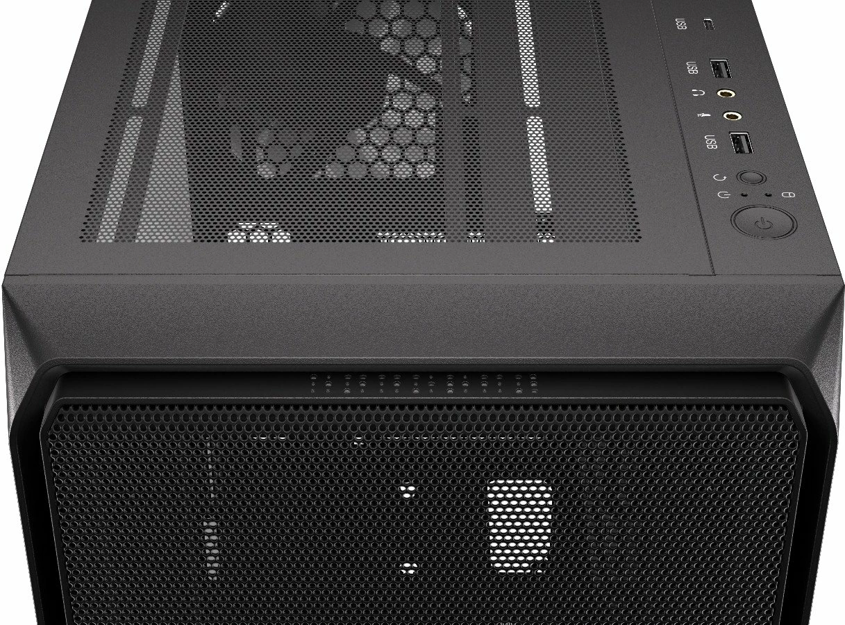 Kasë Endorfy Arx 500 Core EY2A016, Midi Tower ATX/microATX/Mini-ITX, x2 140mm PWM, USB-C, x6 2.5" + x1 3.5", e zezë