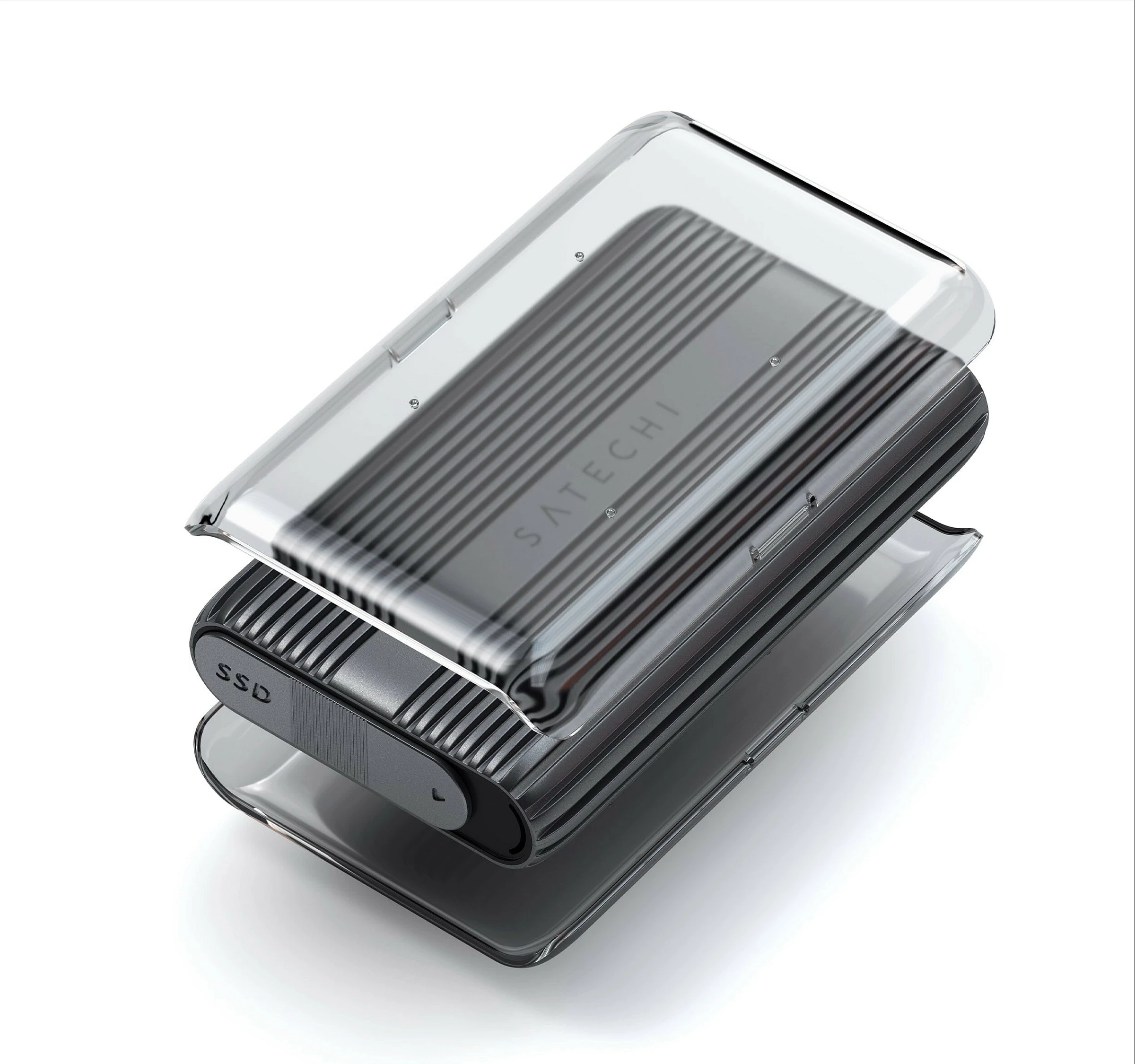 Kuti eksterne për SSD NVMe Satechi USB4 NVMe SSD Pro Enclosure, gri