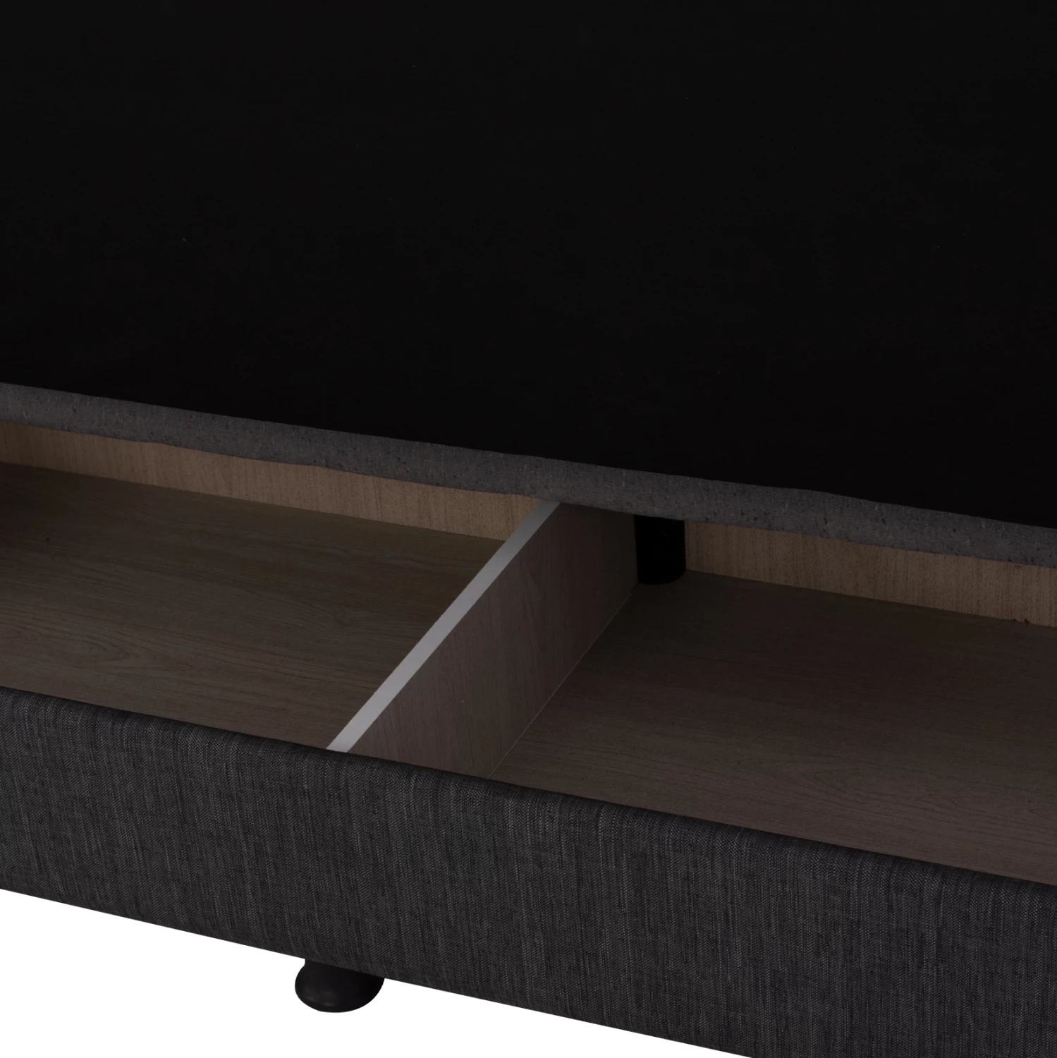 Sofa shtrat tre vendesh, ngjyrë gri, këmbë të shkurtra, pa krahë, FH3239.03