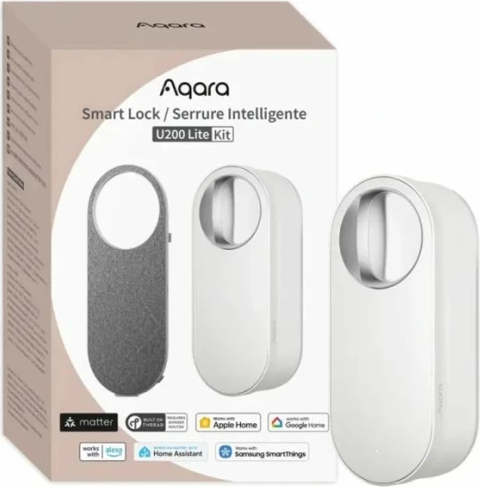 Bravë smart AQARA U200 Lite (EL-D03D-W), Matter over Thread, NFC/Bluetooth, bateri 2000mAh, kit, e bardhë