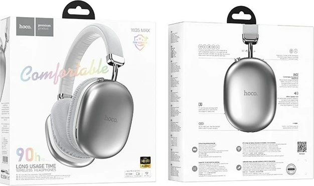 Kufje HOCO W35 Max Joy wireless, Bluetooth 5.3, 800 mAh, argjendtë