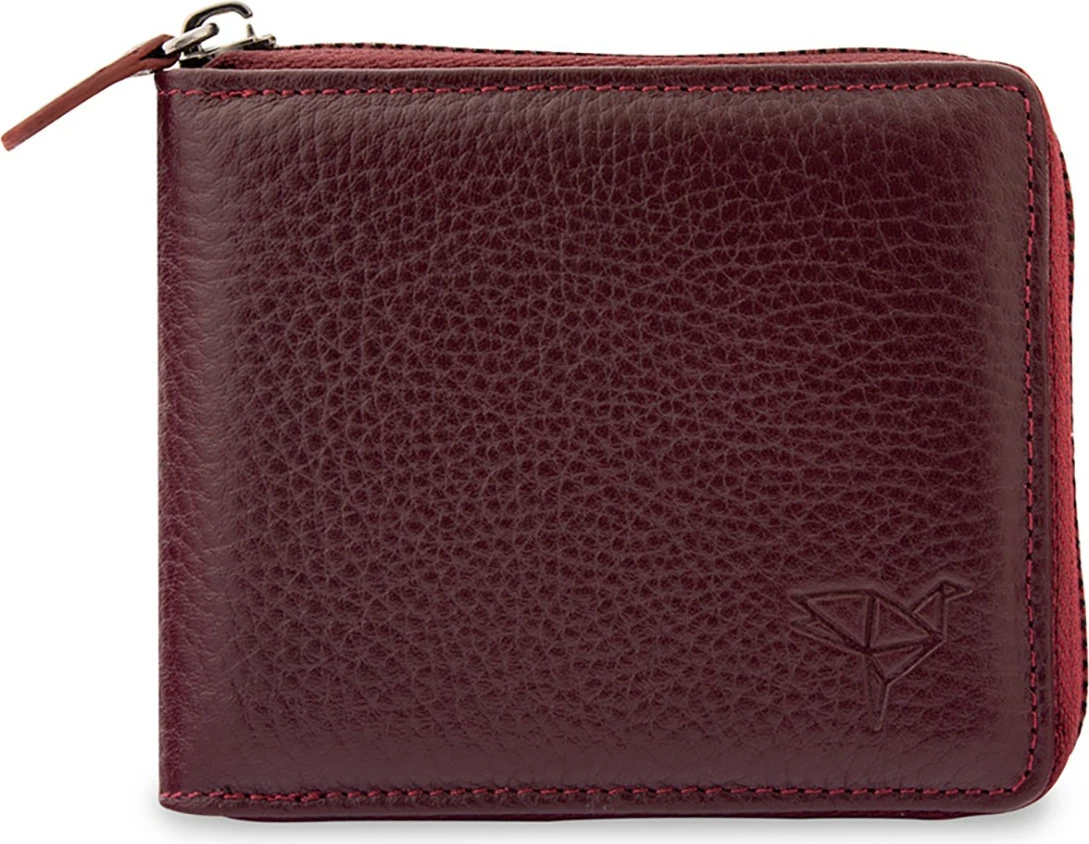 Portofol unisex Zoozie Bags, Carole, ngjyrë e kuqe e thellë