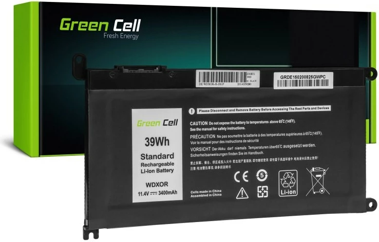 Bateri për laptop DE150, 3400mAh, e zezë 