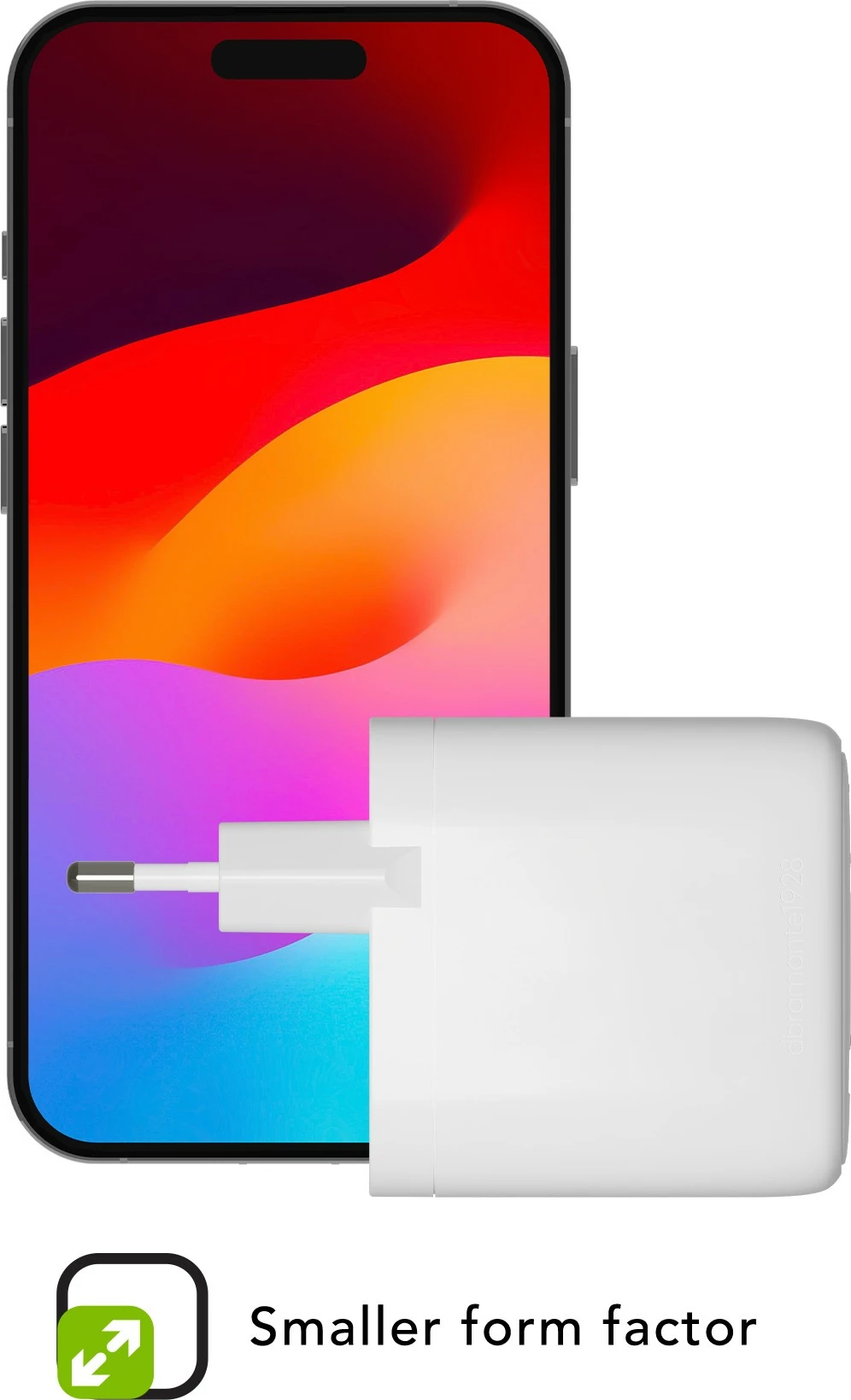 Karikues murit dbramante1928 USB-C 65W+18W, EU, i bardhë