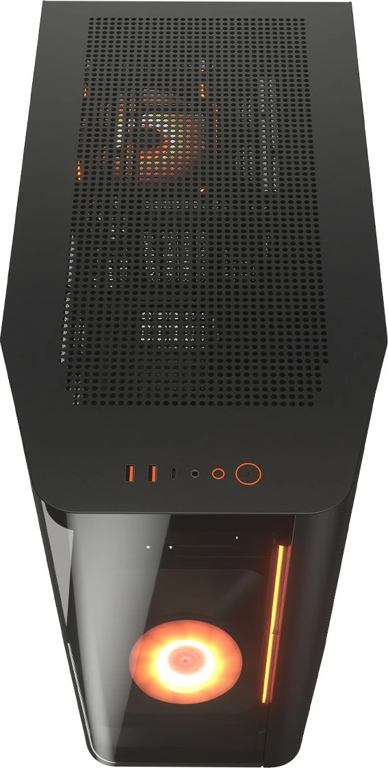 Kasë Cougar FV270 ARGB midi, e zezë