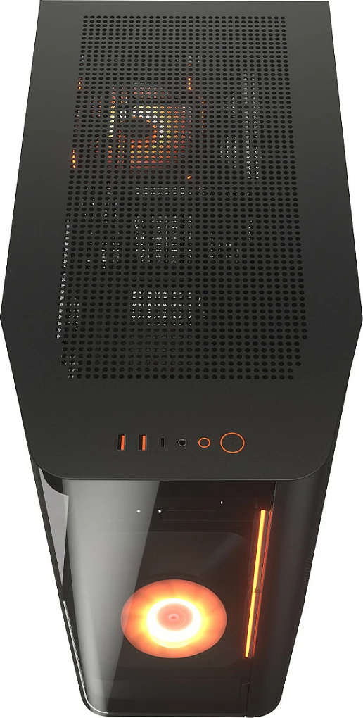 Kasë Cougar FV270 ARGB midi, e zezë