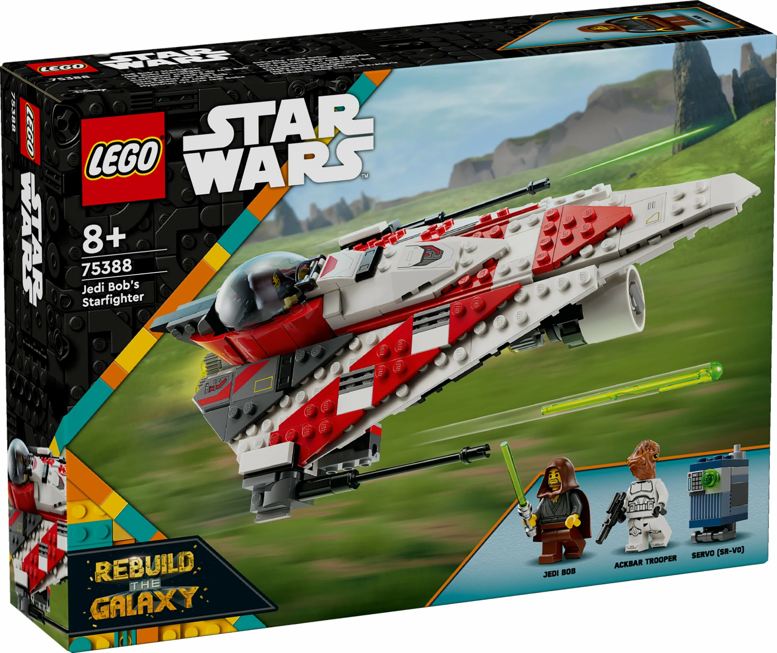 Set ndërtimi LEGO Jedi Bob's Starfighter, 305 pjesë, shumëngjyrësh