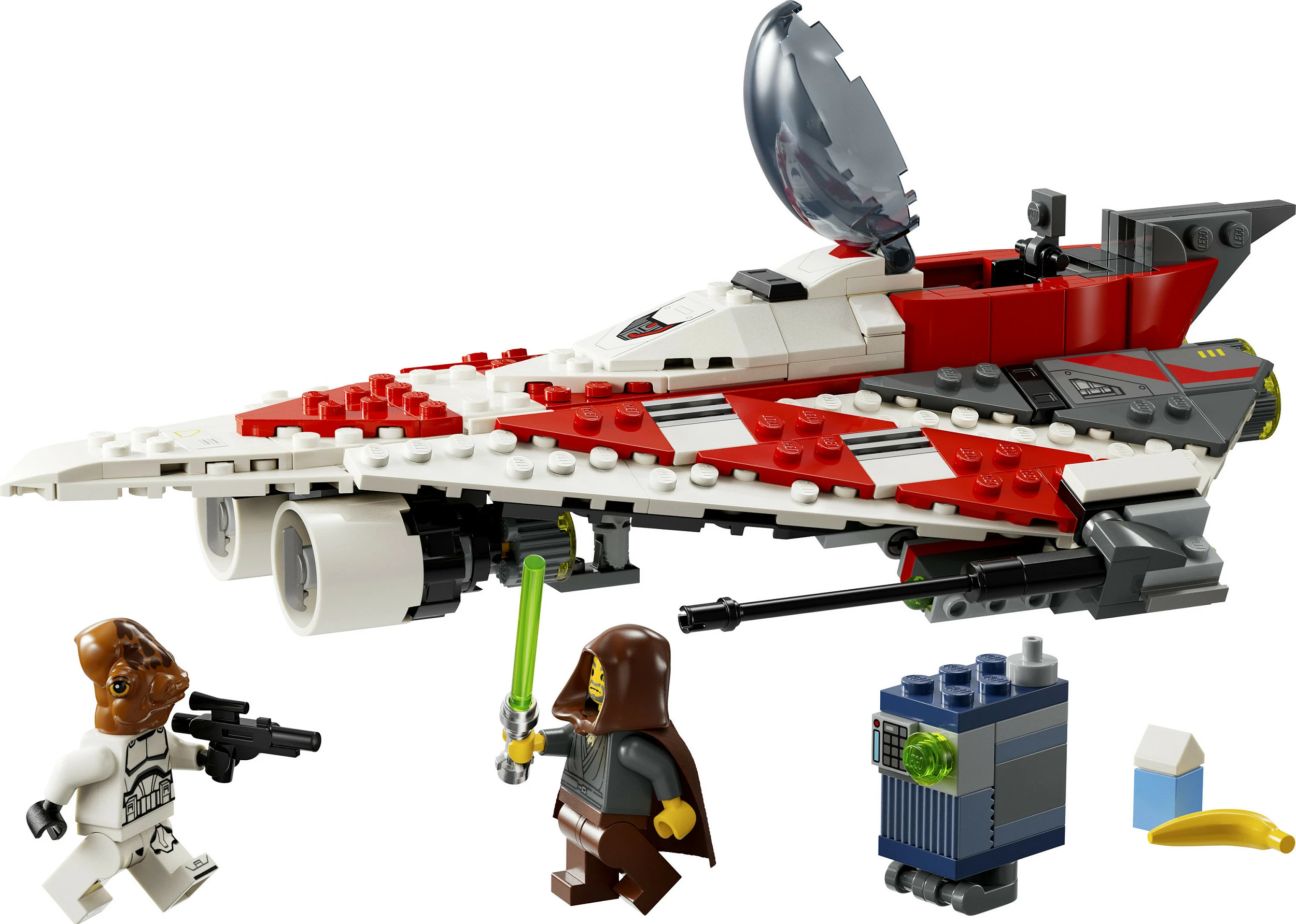 Set ndërtimi LEGO Jedi Bob's Starfighter, 305 pjesë, shumëngjyrësh