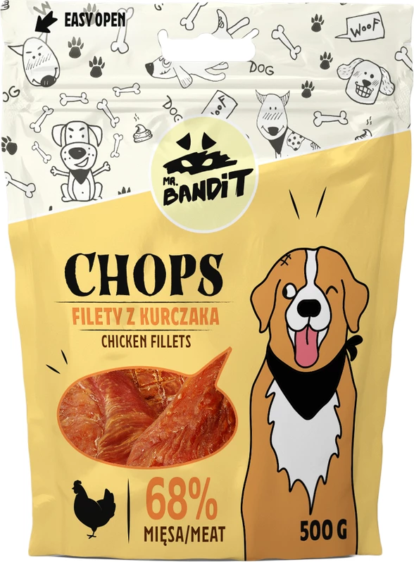 Fileta pule, Mr.Bandit, për qen, 500 gr
