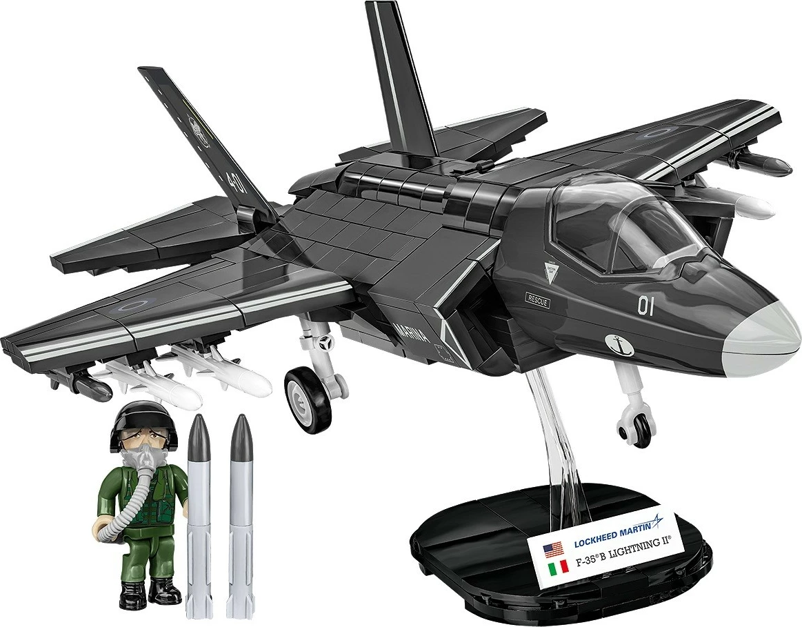 Set blloqesh Cobi Klocki F-35B Stovl Lightning II, 610 pjesë, gri