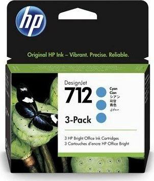 Kartrixh boje HP 712 29 ml 3-pack cian