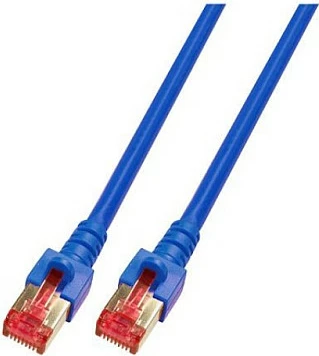 Kabllo rrjeti EFB Elektronik RJ45 Patch Cat6 S/FTP LSZH 40m, 5GbE, Blu