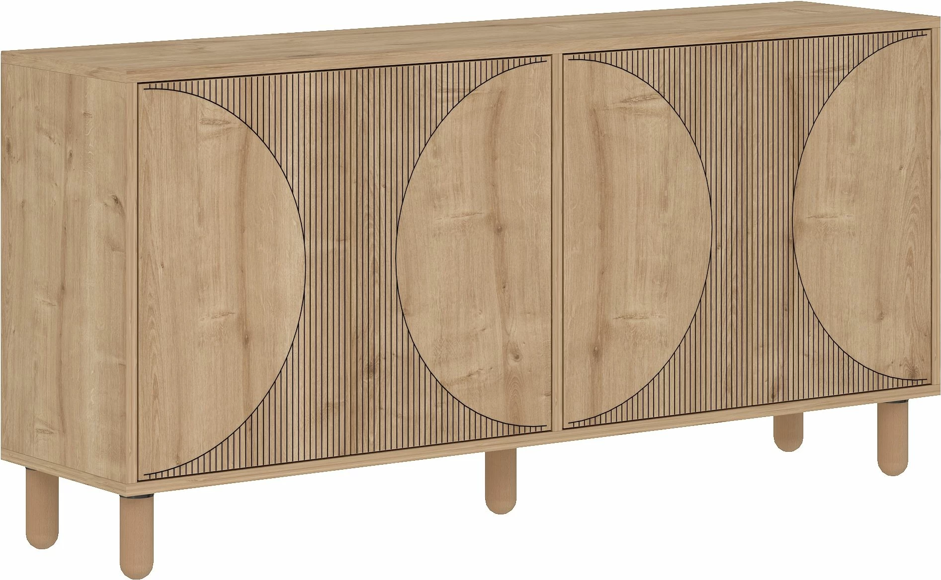 Konsol Skye Decor, ngjyrë Sapphire Oak, Arventa