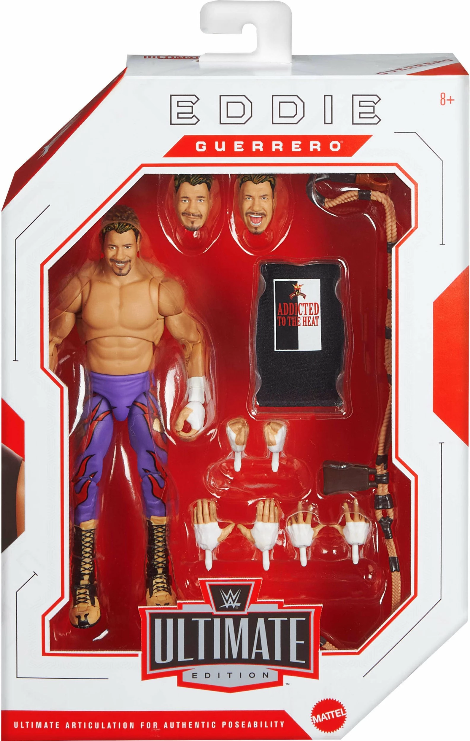 Figurinë aksioni Mattel WWE Ultimate Edition Eddie Guerrero JHV87 15 cm, shumëngjyrëshe, 1 copë