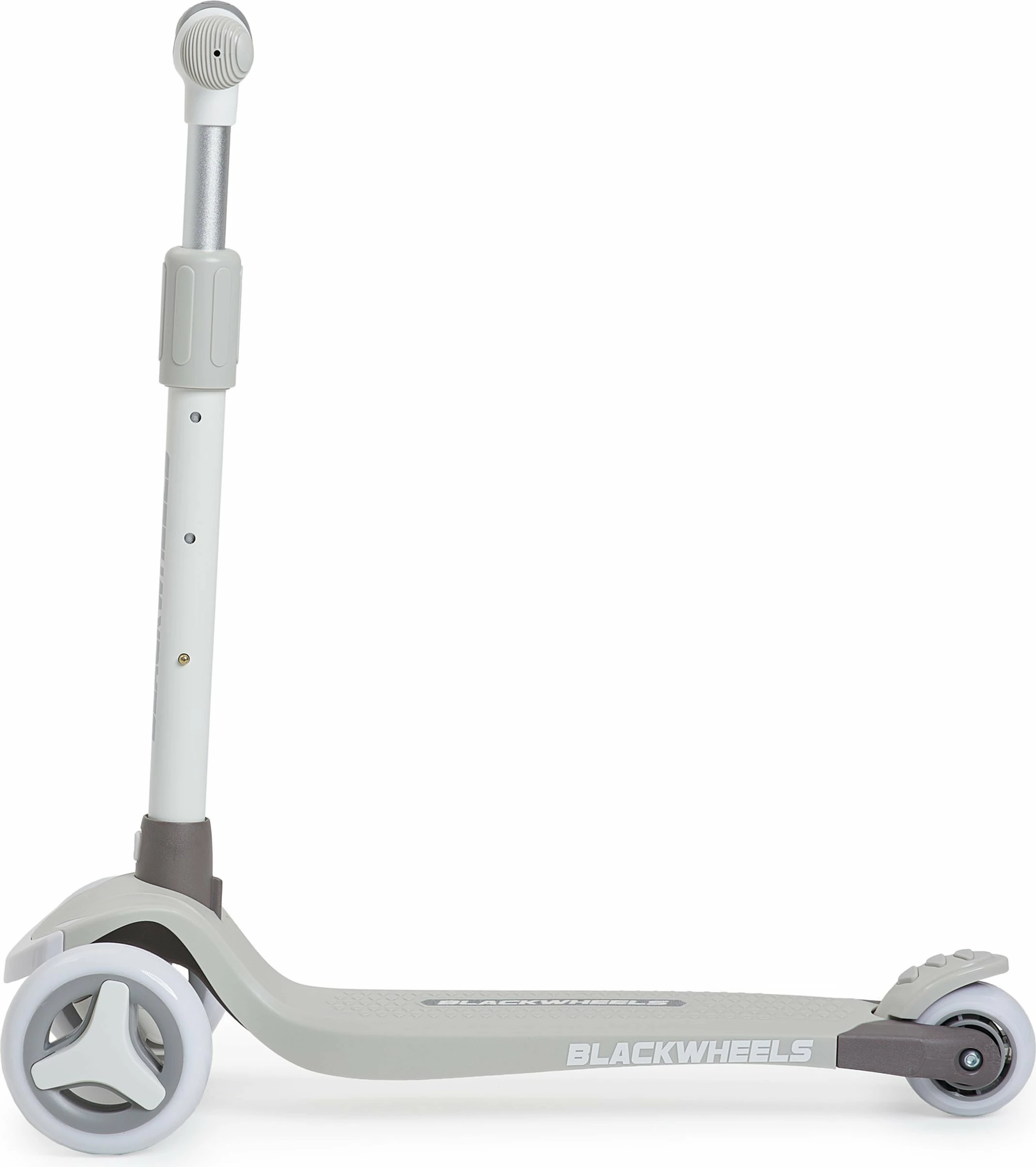 Skuter me 3 rrota Blackwheels Blink, rrota LED 110/70 mm, i palosshëm, timon i rregullueshëm 61-75 cm, bezhë