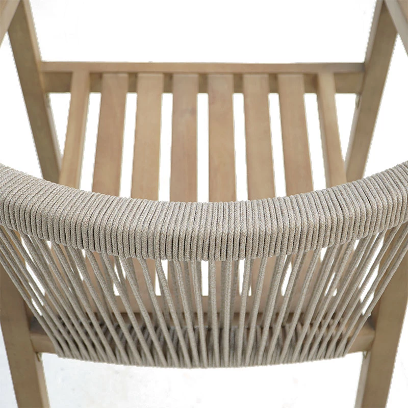 Fotel Malibu II, dru akacie, pëlhurë, ngjyrë natyrale-bezhë, 58x63x74cm