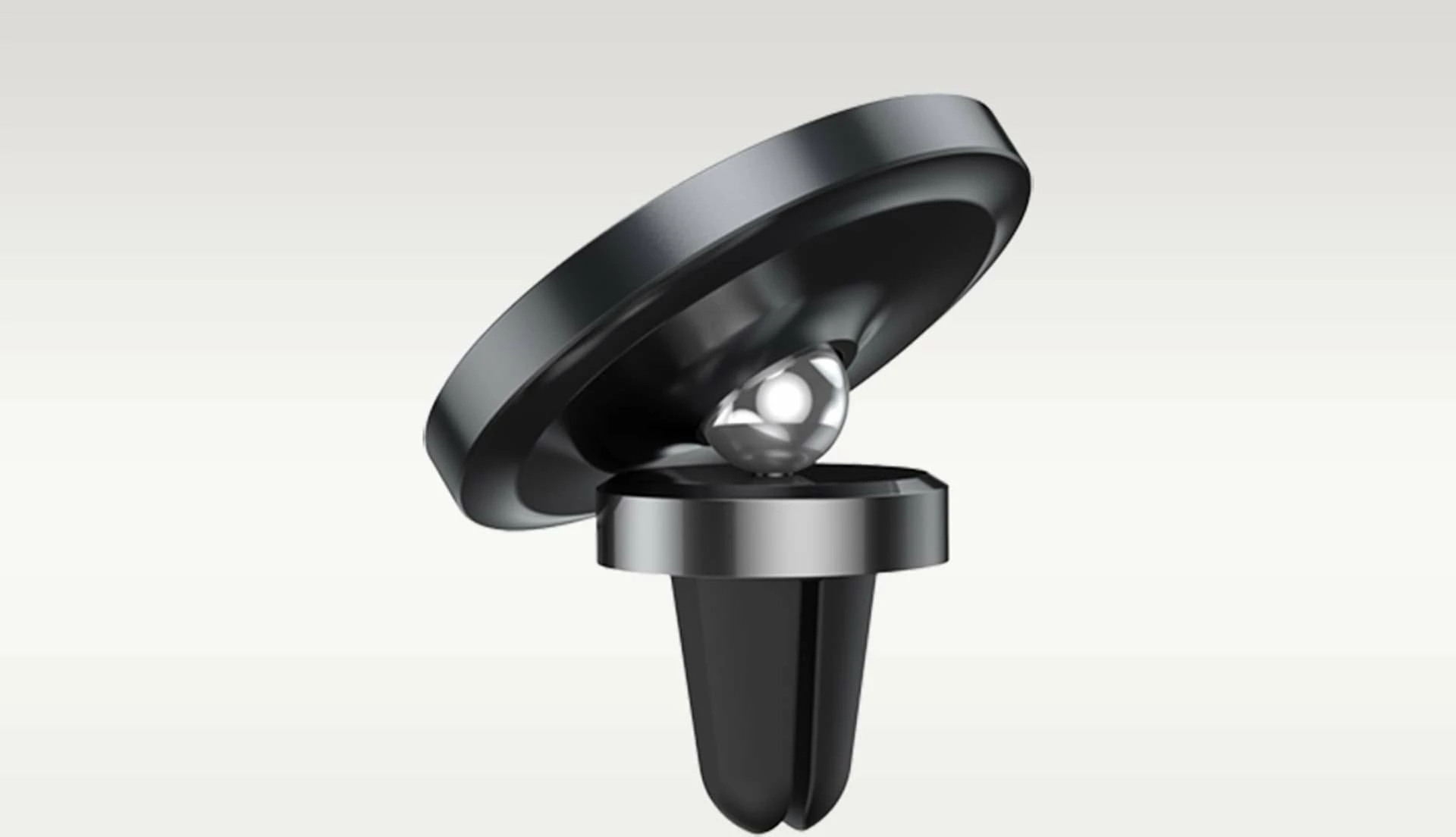 Mbajtës magnetik për celular Baseus NeoGravity, montim në grilë ventilimi/dashbord, i zi