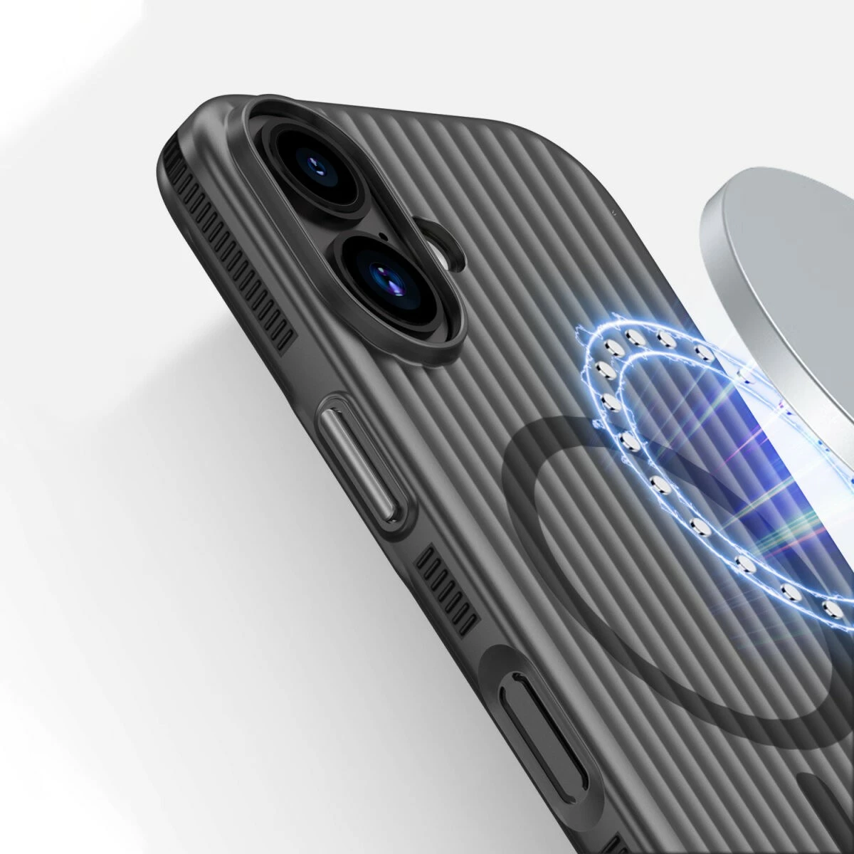 Mbështjellës 4smarts Aero për iPhone 17, MagSafe, i zi