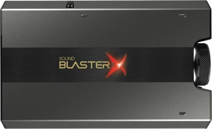 Kartë zëri e jashtme USB Creative Sound BlasterX G6 (70SB177000000), 32-bit/384 kHz, 7.1 virtual, e zezë