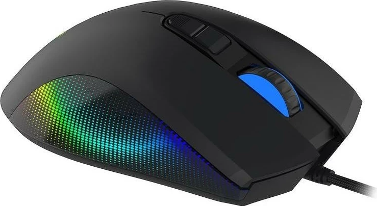 Maus ergonomik Aqirys PHOENIX, RGB, i zi