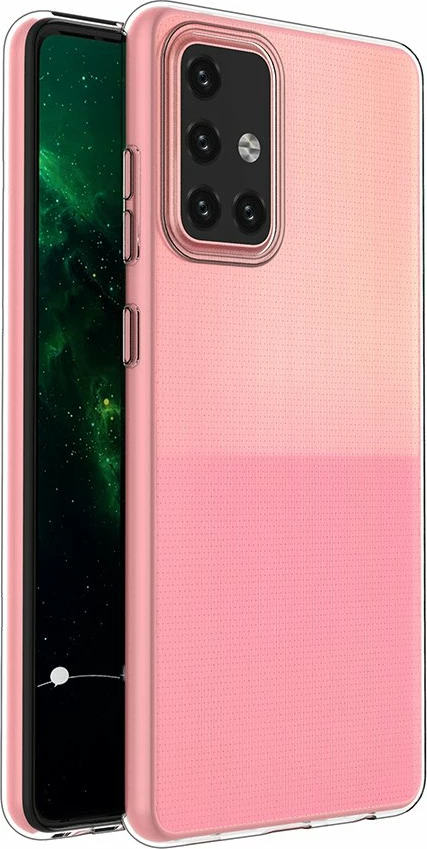 Mbështjellës Hurtel Ultra Clear 0.5mm për Samsung Galaxy A72, Transparent