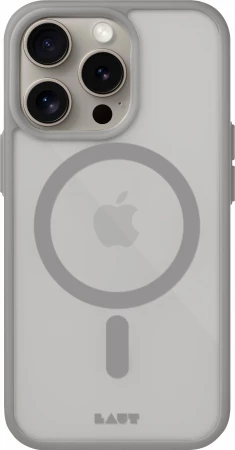 Mbështjellës LAUT Huex Protect për iPhone 15 Pro Max, MagSafe, Gri