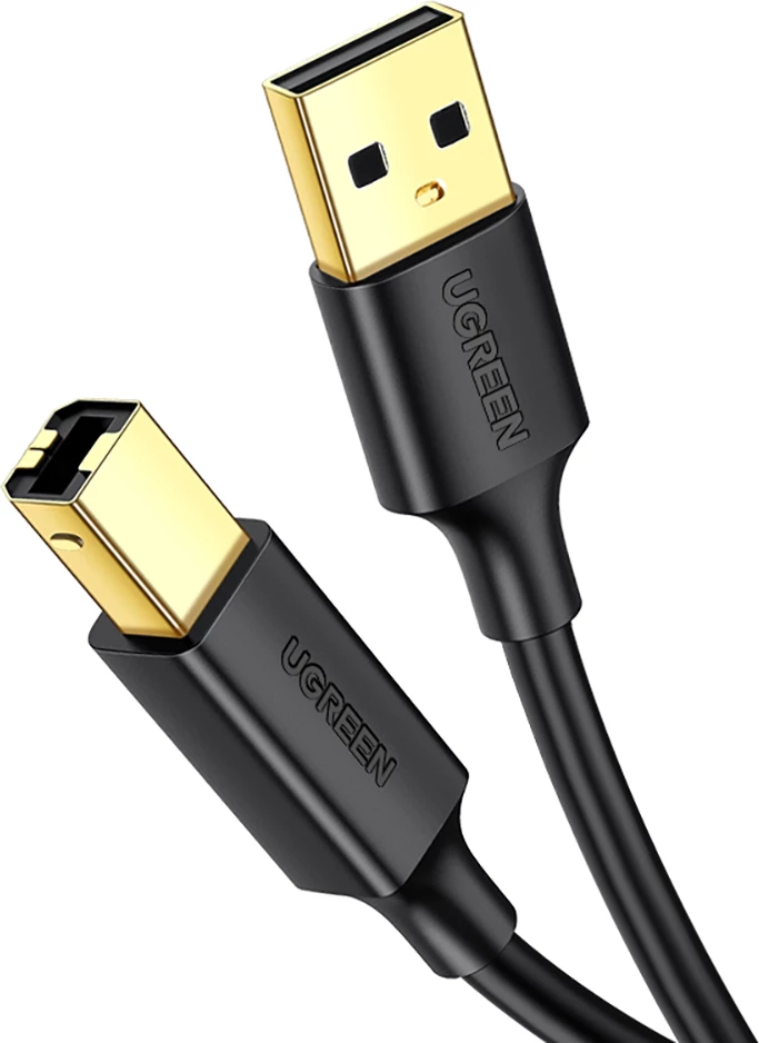 Kabllo printeri Ugreen USB-B në USB-A, 1m, e zezë