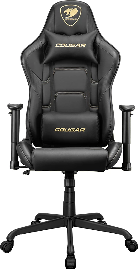 Karrige gaming COUGAR Armor Elite Royal, mbështetëse 2D, kënd 160°, max 120 kg, zezë/jeshile