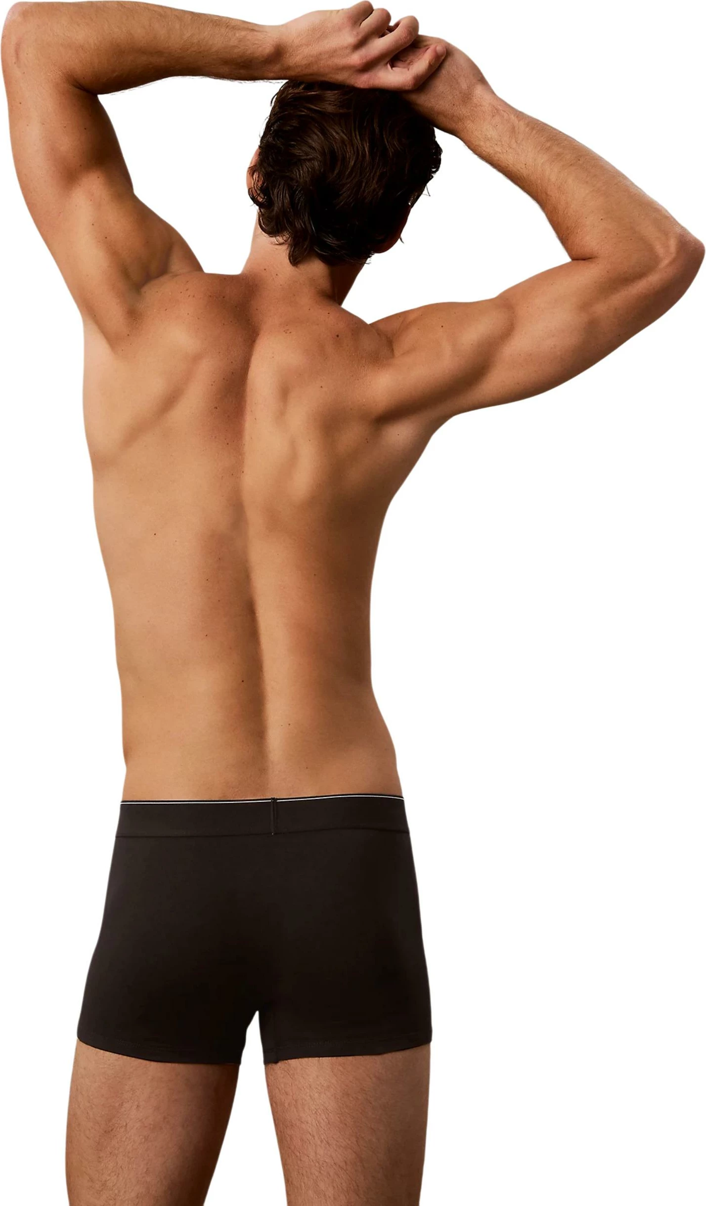Të brendshme për meshkuj Calvin Klein Underwear Trunk LV00NB4472, të zeza-jeshile [Madhësia: XL]