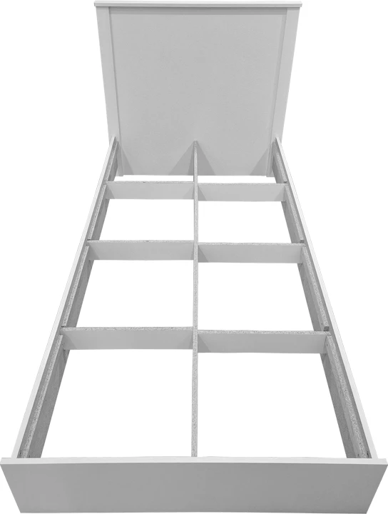 Krevat Athos, ngjyrë e bardhë, 90x190cm