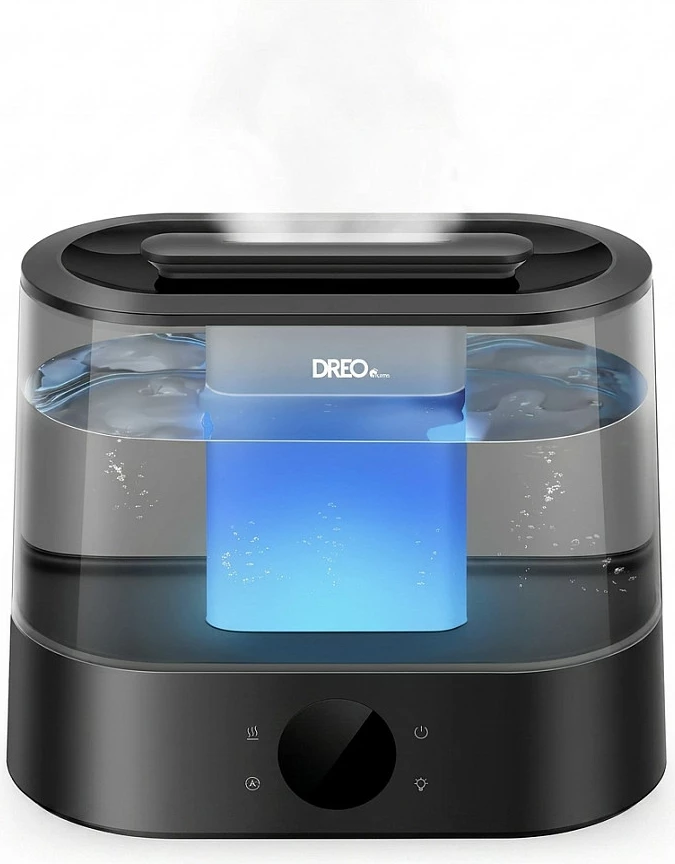 Lagështues ajri Dreo 420 Smart, rezervuar 4L, 36h, LED, gri